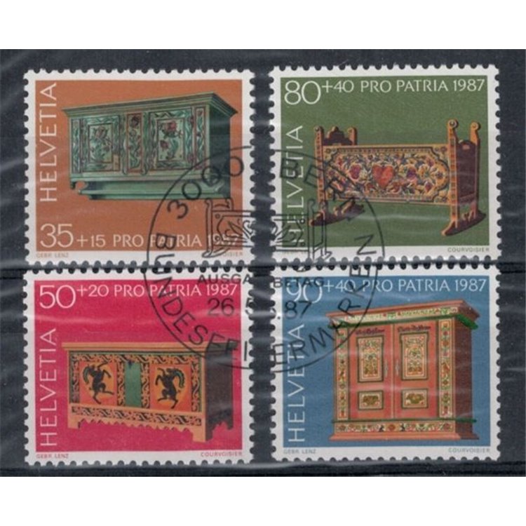 SWITZERLAND 1987 Pro Patria 4v us