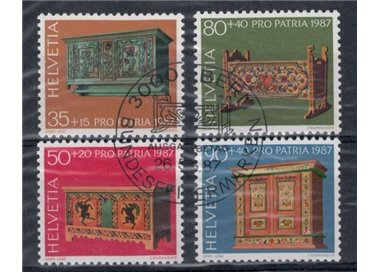 SVIZZERA 1987 Pro Patria 4v us