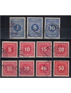 AUSTRIA 1916 Postage Due 11v us