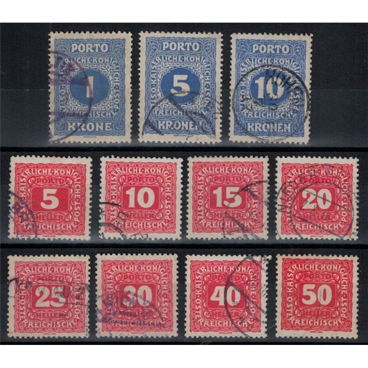 AUSTRIA 1916 Segnatasse 11v us