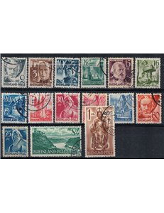 RENANIA PALATINATO (OCC. FRANCESE) 1947 Vedute 15v us
