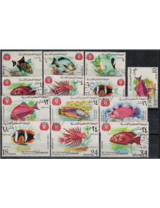 YEMEN REGNO 1967 Pesci 13v us