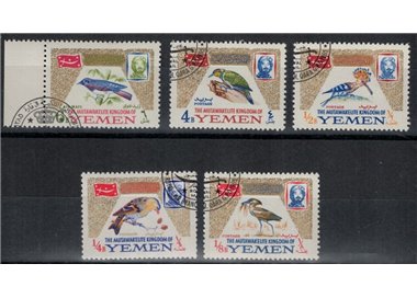 YEMEN KINGDOM 1965 Birds 5v us