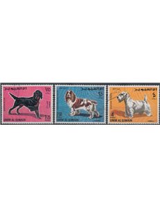 UMM AL QIWAIN 1967 Airmail, dogs 3v us