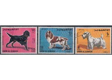 UMM AL QIWAIN 1967 Airmail, dogs 3v us
