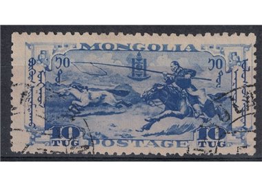 MONGOLIA 1932 Serie ordinaria 10 tug oltremare  us
