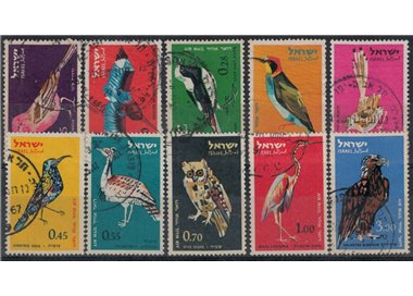 ISRAEL 1963 Birds, Airmail - Birds 10v us