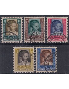 LUSSEMBURGO 1930 Caritas, pro infanzia 5v us