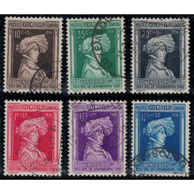 LUXEMBOURG 1936 Caritas, pro infanzia 6v us