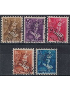 LUXEMBOURG 1933 Caritas, pro infanzia 5v us