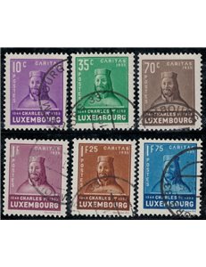 LUXEMBOURG 1935 Caritas, pro infanzia 6v us