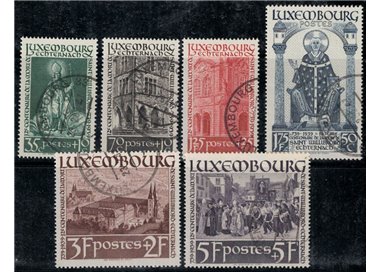 LUXEMBOURG 1938 Centenary of the death of Saint Willibrord 6v us