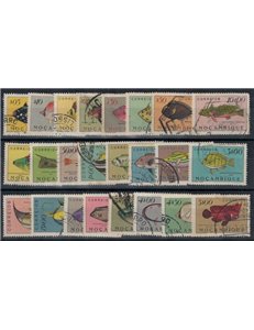 MOZAMBICO 1951 Serie ordinaria, pesci 24v us