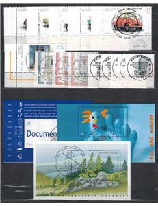GERMANIA BRD 2002 Annata completa 64v + 2 BF us apg