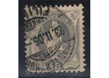 SWITZERLAND 1904 Helvetia standing 40c grey used