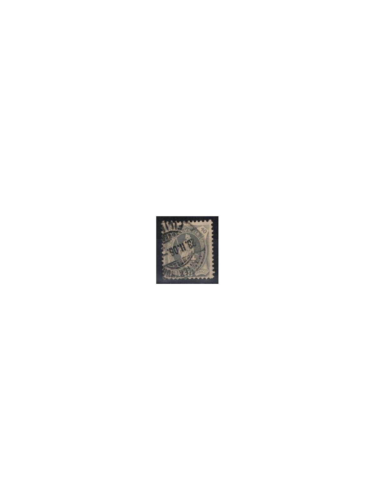 SWITZERLAND 1904 Helvetia standing 40c grey used