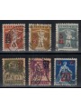 SVIZZERA 1921 Serie ordinaria soprastampata 6v us