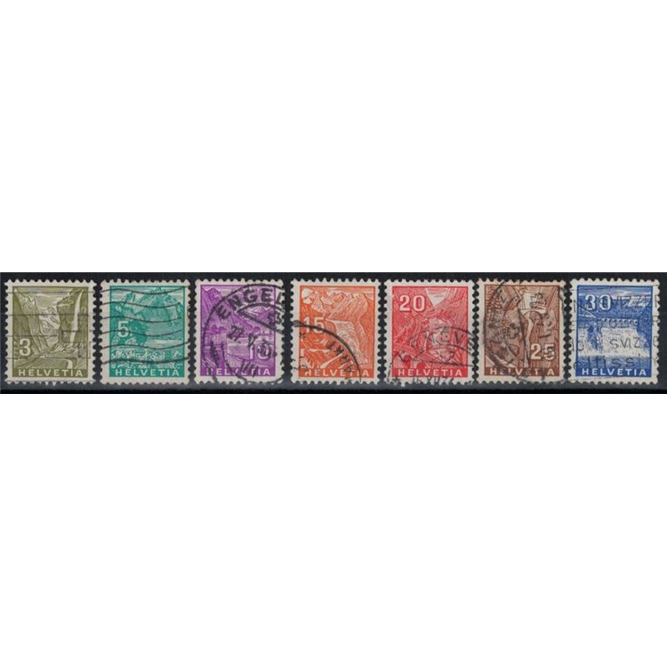 SVIZZERA 1934 Vedute 7v us