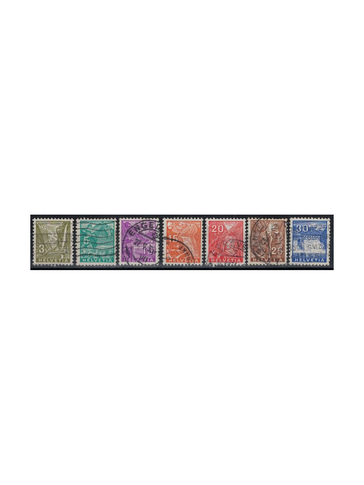 SVIZZERA 1934 Vedute 7v us
