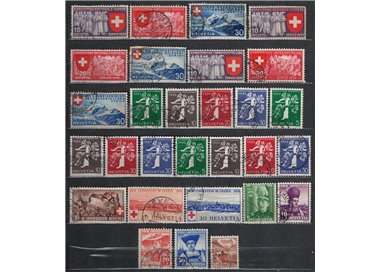 SVIZZERA 1939 Annata completa 29v us