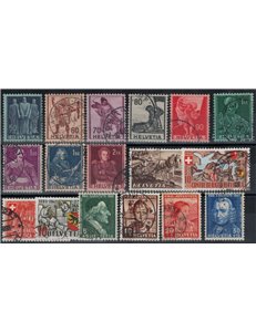 SWITZERLAND 1941 Complete year 17v used