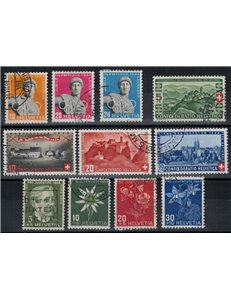 SVIZZERA 1944 Annata completa 11v us
