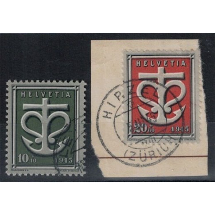SVIZZERA 1945 Opere assistenziali di guerra 2v us