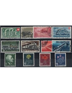SWITZERLAND 1947 Complete year 12v used