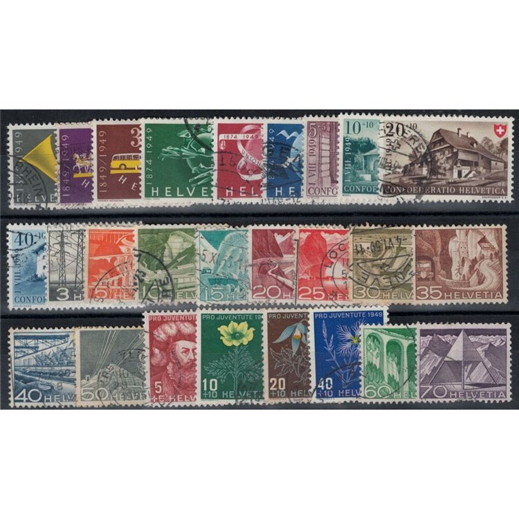 SVIZZERA 1949 Annata completa 26v us