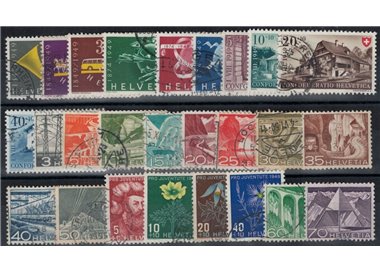SWITZERLAND 1949 Complete year 26v used