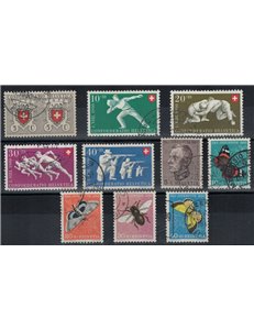 SVIZZERA 1950 Annata completa 10v us