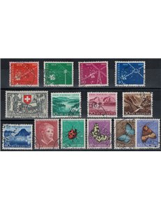 SVIZZERA 1952 Annata completa 14v us