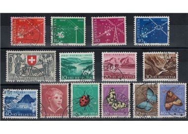 SVIZZERA 1952 Annata completa 14v us