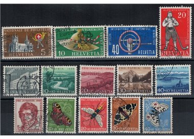 SVIZZERA 1955 Annata completa 14v us