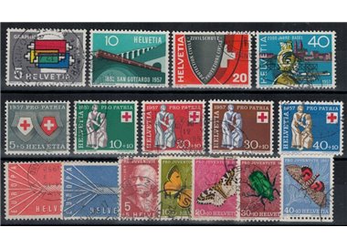 SVIZZERA 1957 Annata completa 16v us