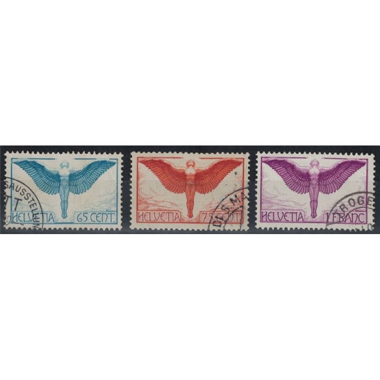 SVIZZERA 1924 Posta aerea 3v us