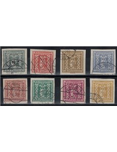 AUSTRIA 1922 Newspaper stamps 8v used
