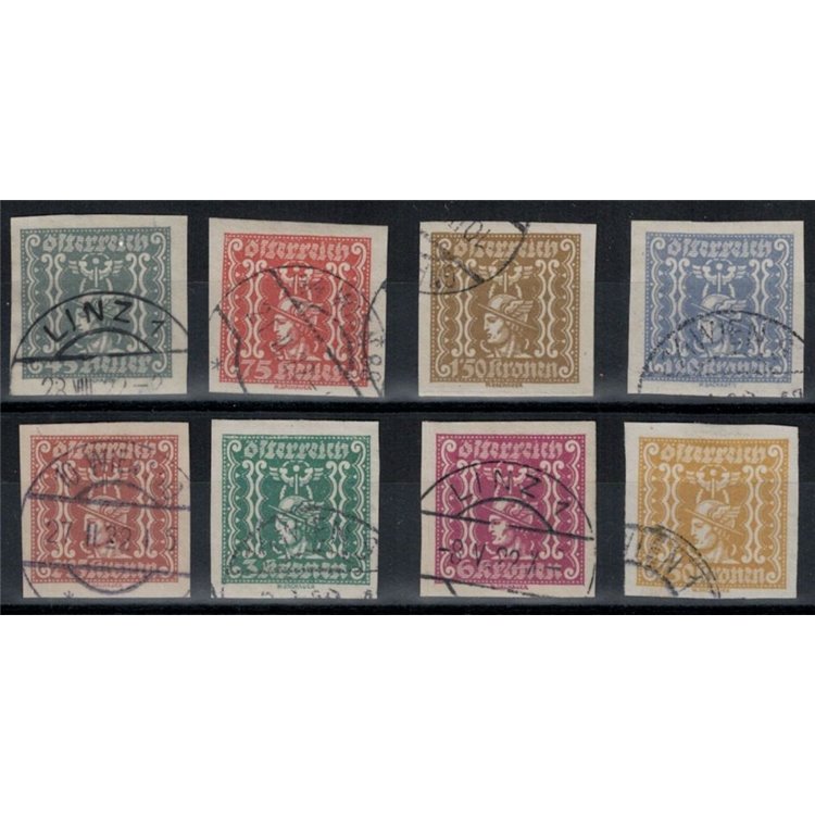 AUSTRIA 1922 Newspaper stamps 8v used