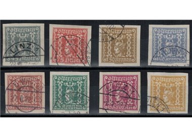 AUSTRIA 1922 Francobolli per giornali 8v us