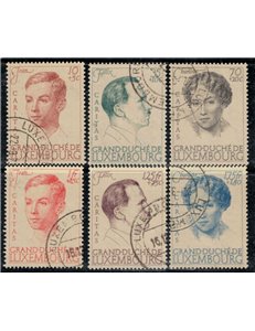 LUXEMBOURG 1939 Grand Duchess Charlotte 6v us