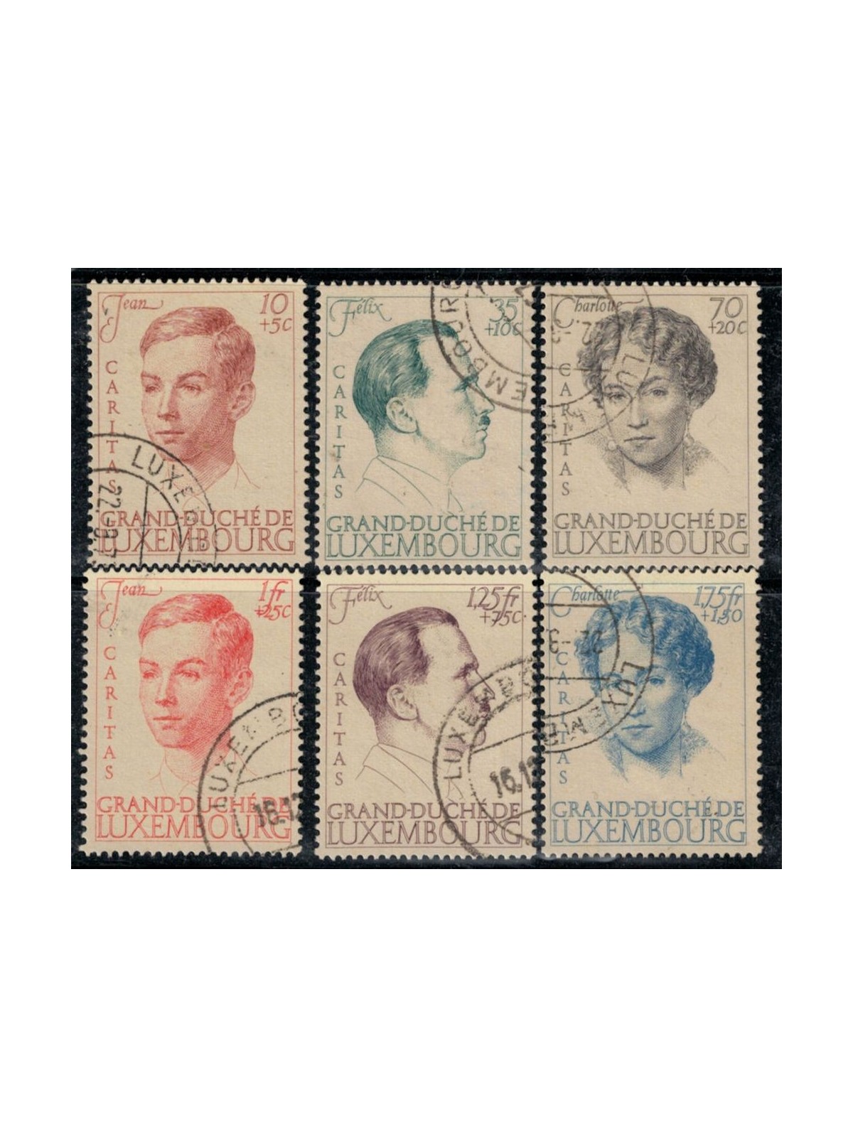 LUSSEMBURGO 1939 Granduchessa Carlotta 6v us