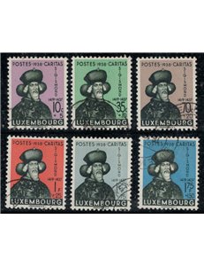 LUXEMBOURG 1938 Caritas, pro infanzia 6v us