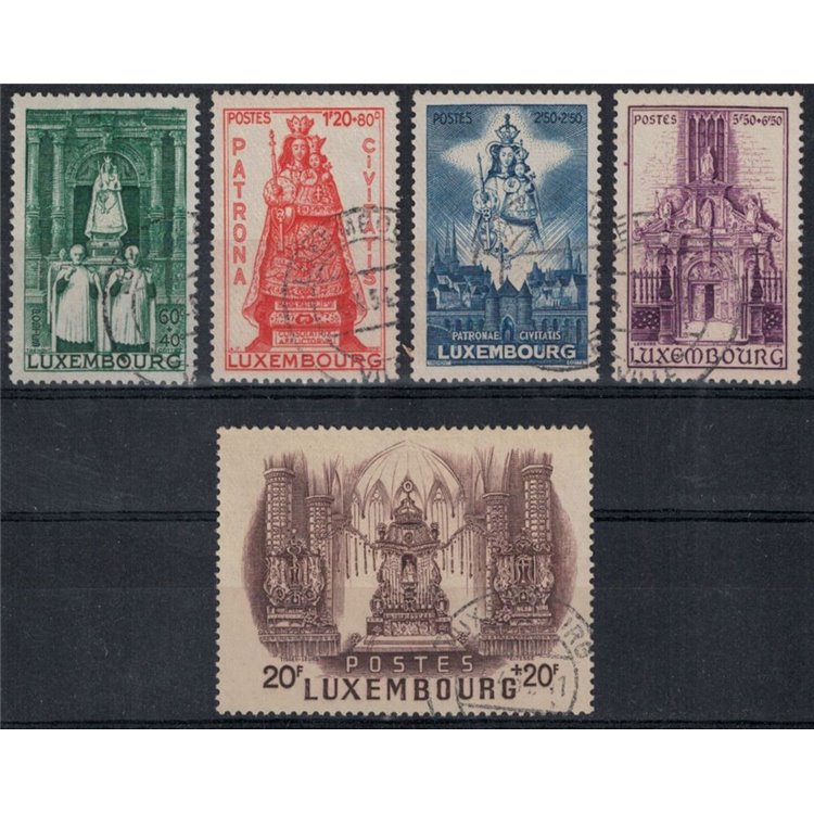 LUSSEMBURGO 1945 Madonna del Lussemburgo 5v us