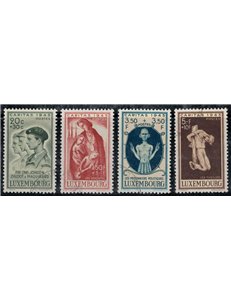 LUSSEMBURGO 1945 Pro vittime della guerra 4v us