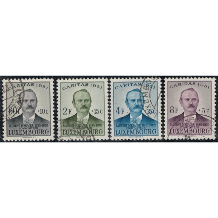 LUSSEMBURGO 1951 Caritas, pro infanzia 4v us