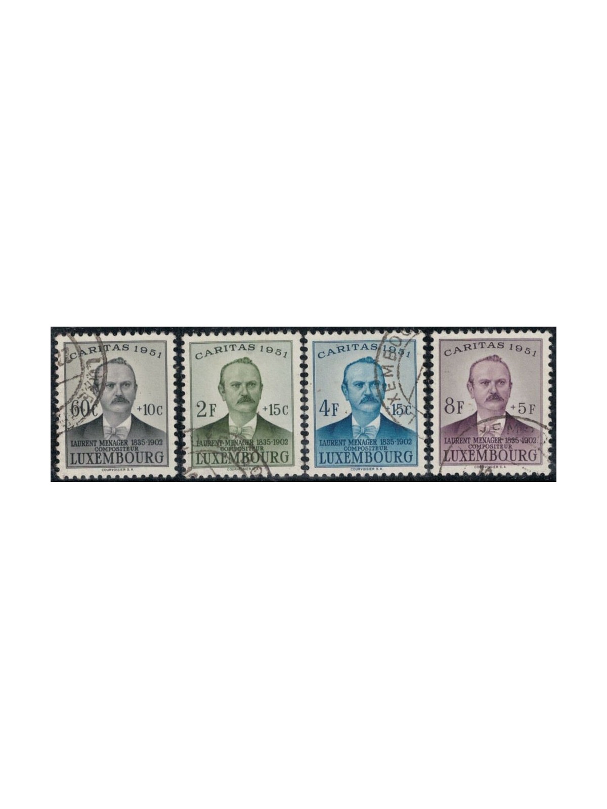 LUSSEMBURGO 1951 Caritas, pro infanzia 4v us