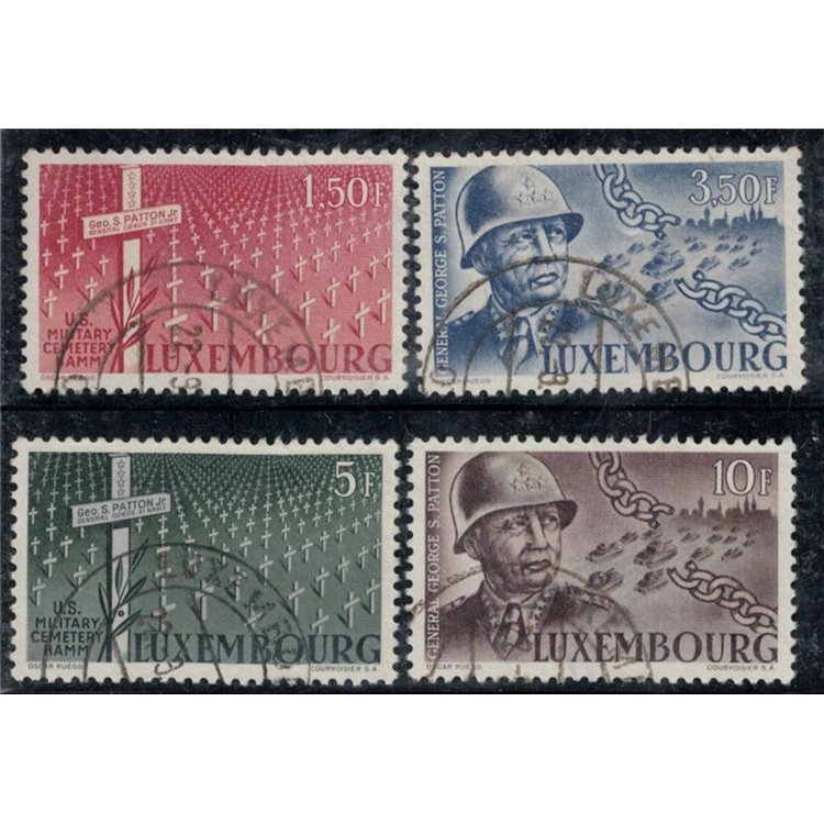 LUXEMBOURG 1947 Death of General Patton 4v us