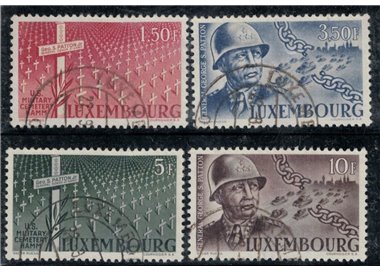 LUSSEMBURGO 1947 Morte del generale Patton 4v us