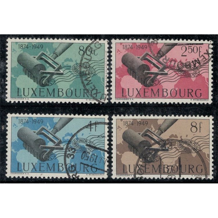 LUSSEMBURGO 1949 Anniversario UPU 4v us