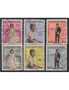 LUXEMBOURG 1961 Caritas, pro infanzia 6v us